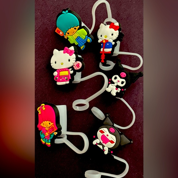 Other - Brand New Sealed 6 pcs Sanrio Straw Tumbler Covers